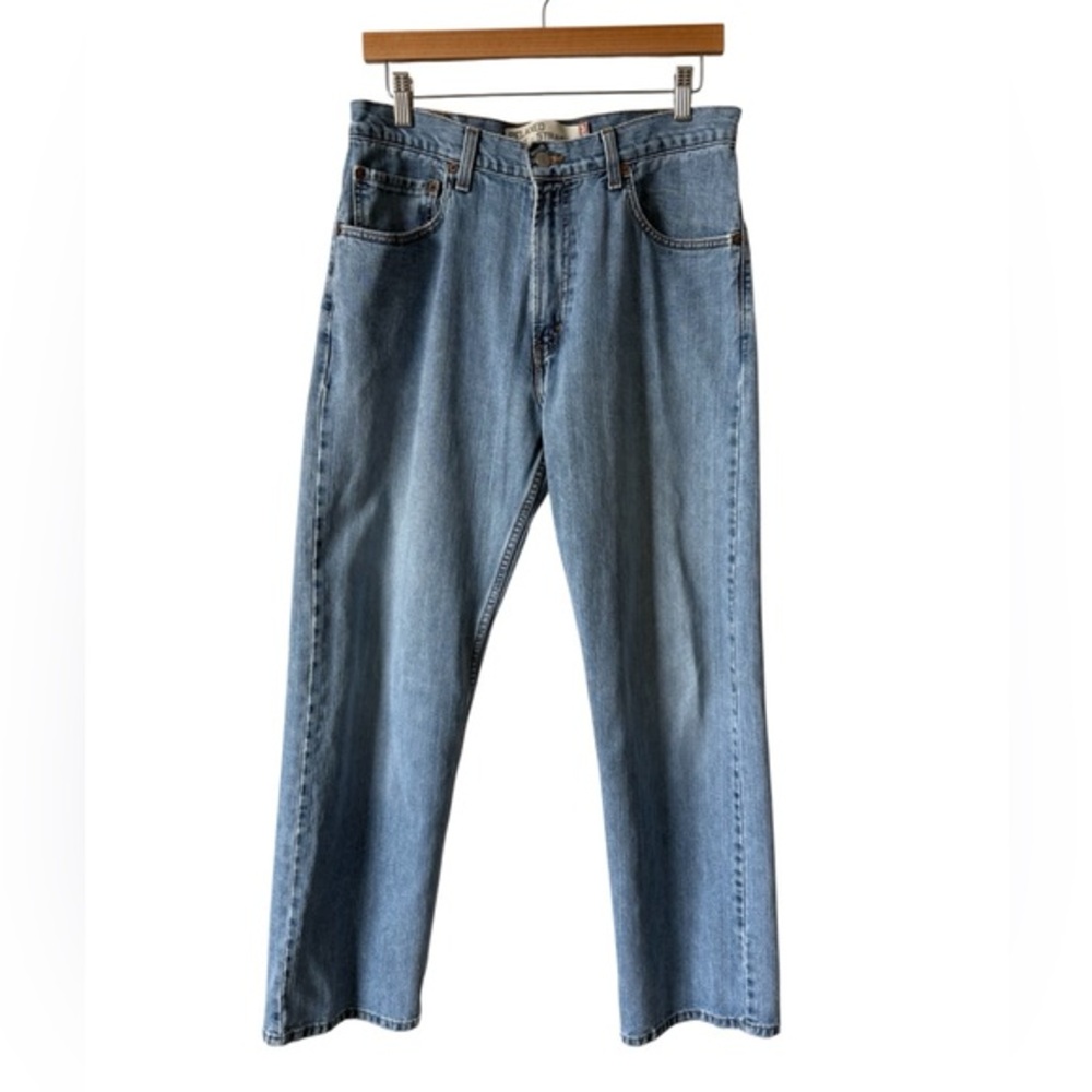 Levis‎ 559 Relaxed Straight Jeans Mens 33x32 Light Wash Distressed